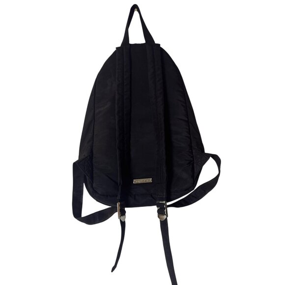 Madden Girl Black Nylon Backpack With Zippered Compartments & Adjustable Straps - Picture 2 of 4